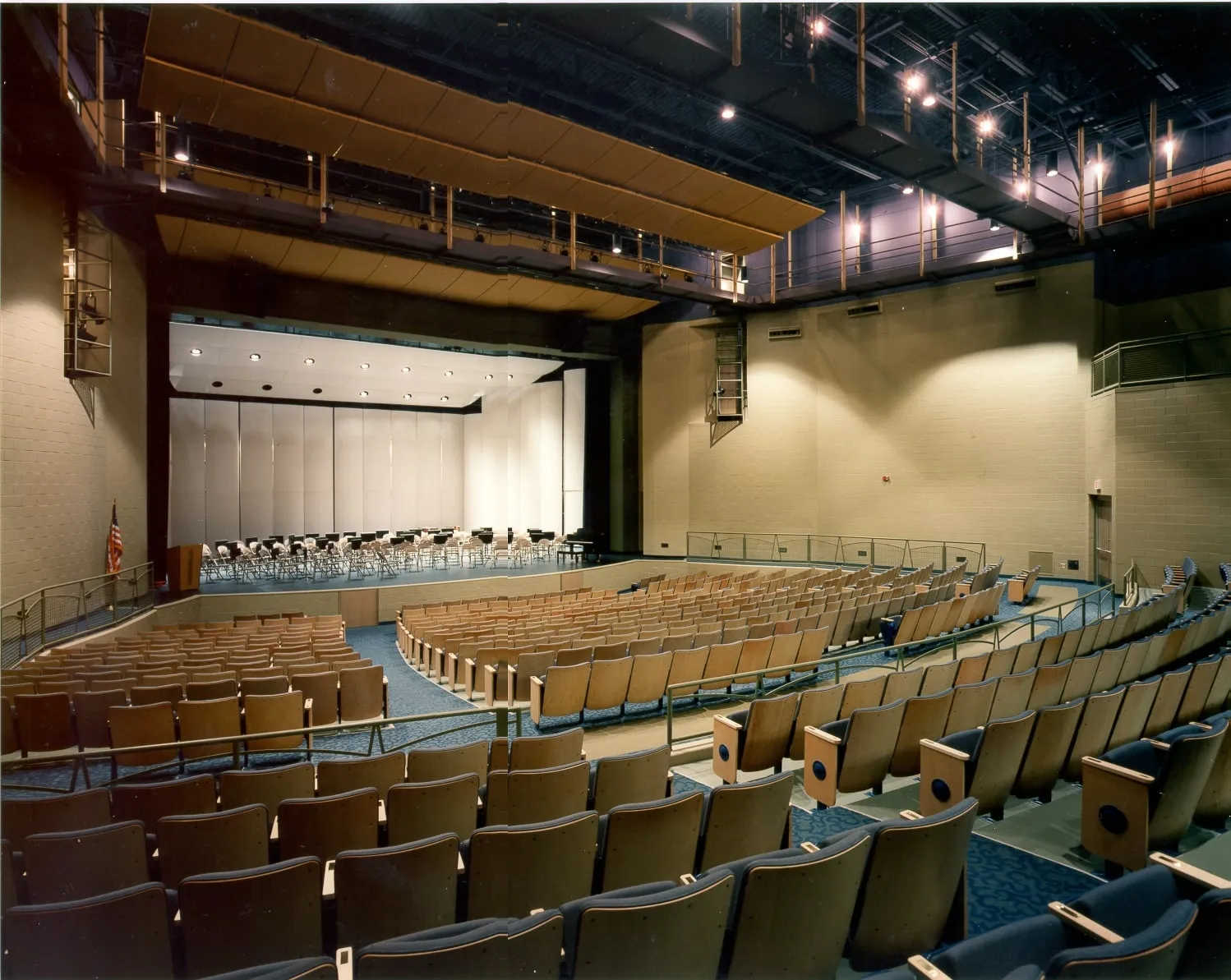 Auditorium interior with orchestra shell