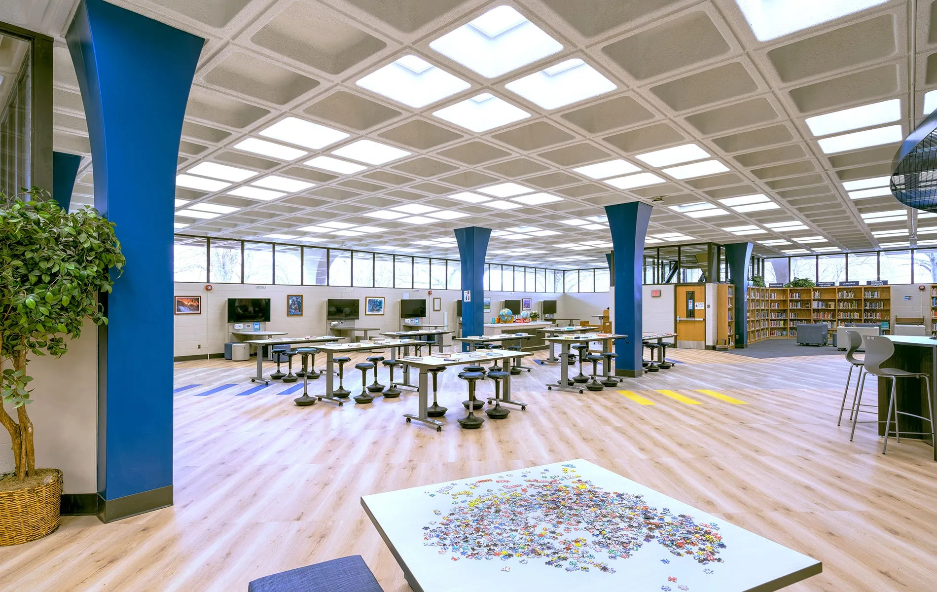Trenton High School media center and learning commons